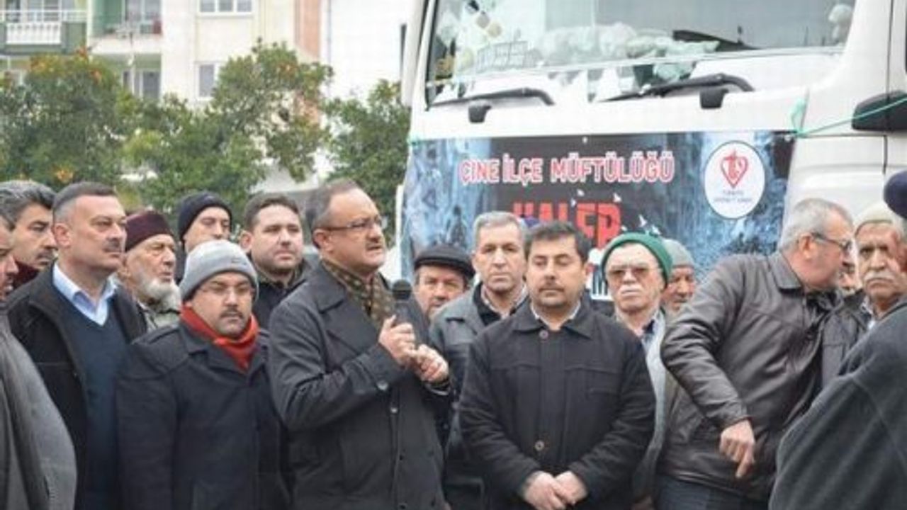 Çine’den, Yardım Tırı Halep'e Uğurlandı