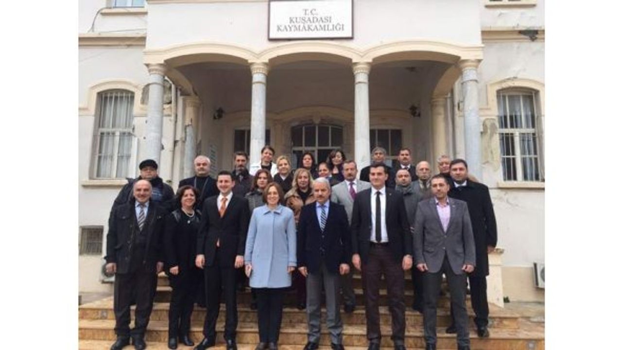 MHP Aydın Teşkilatı Kuşadası’nı ziyaretlerde bulundu