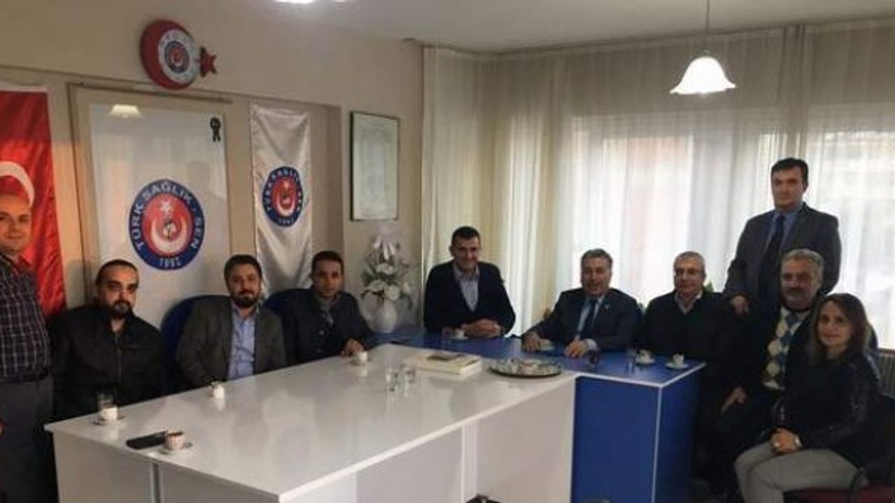 Aydın MHP’liler, Aydın Türk Sağlık Sen’i ziyaret etti