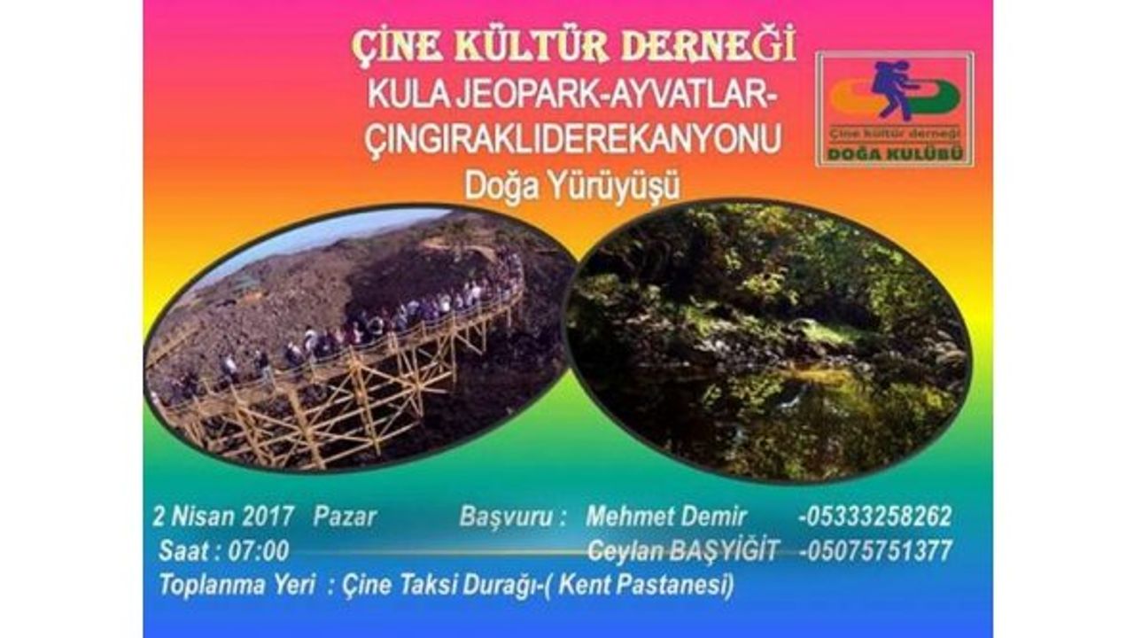 Çine Kültür Derneği’nden Doğa Yürüyüşüne Davet