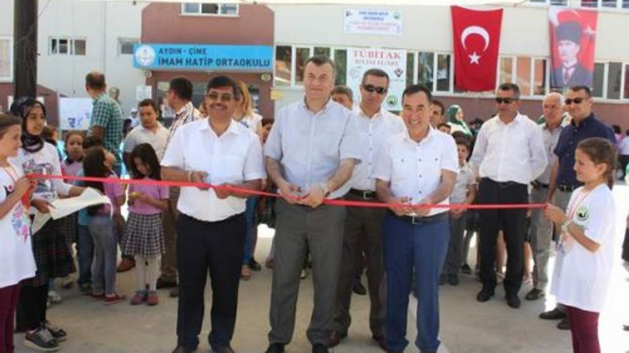Çine İmam Hatip Ortaokulu, 2. TÜBİTAK Bilim Fuarı’nı Açtı