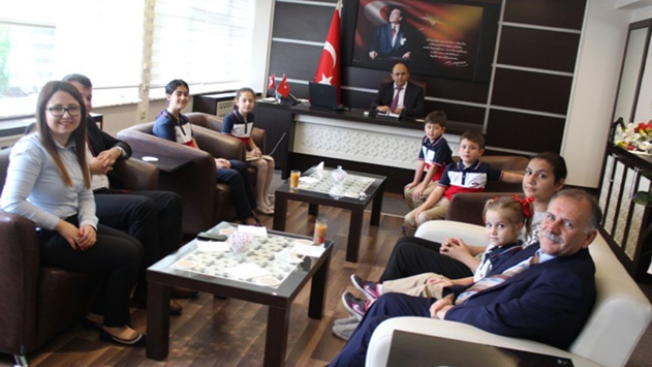 Öğrenciler, Çine Kaymakam Erdoğan’ı Ziyaret Etti