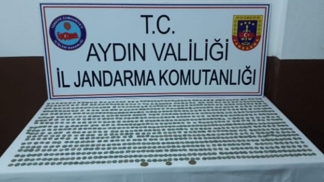 Çine’de 1050 Adet Gümüş Sikke Ele Geçirildi