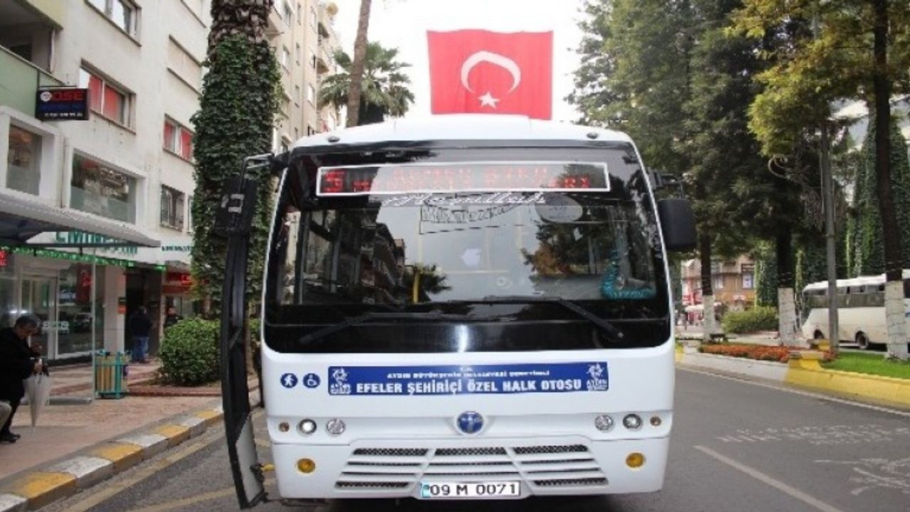 Aydın ve ilçeleride 65 yaş üstü için toplu taşıma tedbiri alındı