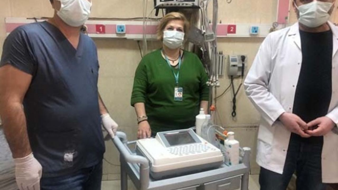 Çine Devlet Hastanesi'ne EKG cihazı bağışlandı
