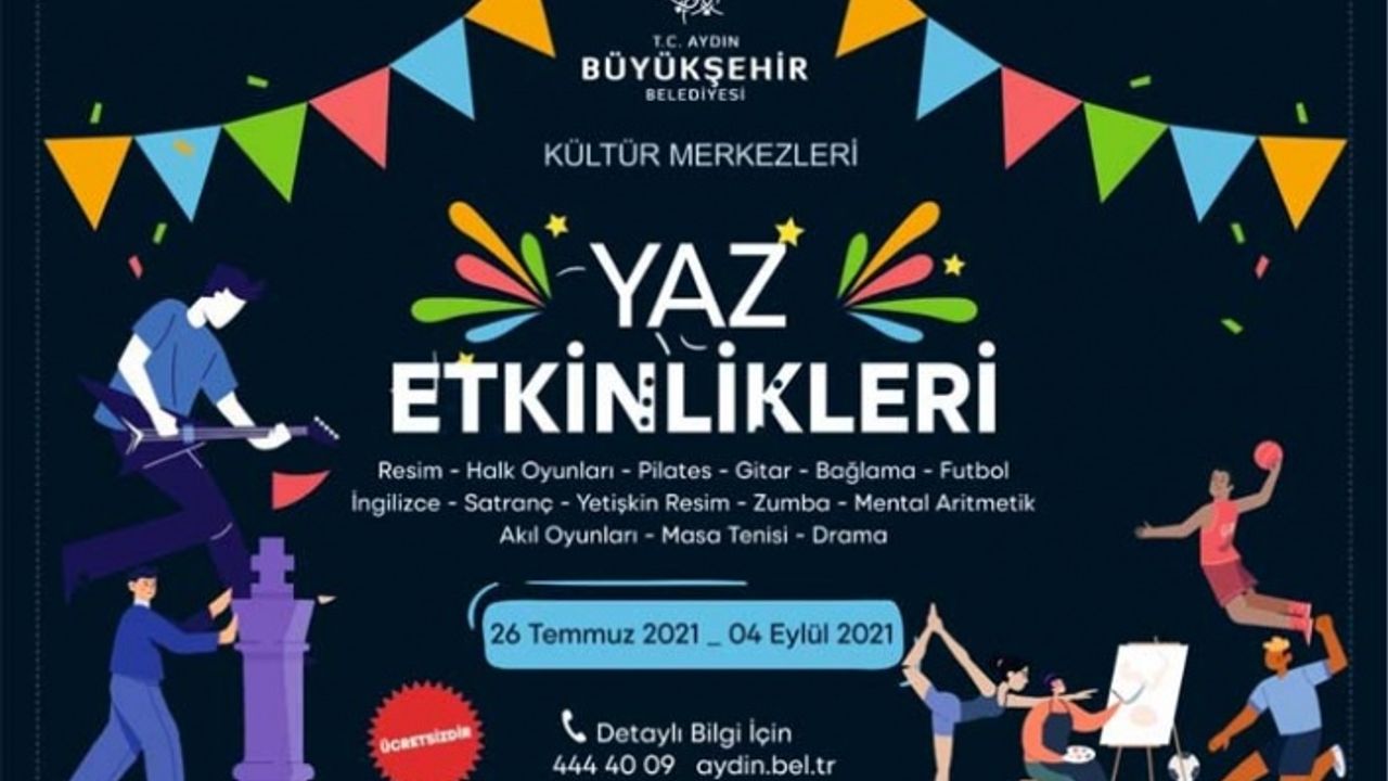 Aydın Büyükşehir Belediyesi’nin Yaz Etkinlikleri Başlıyor