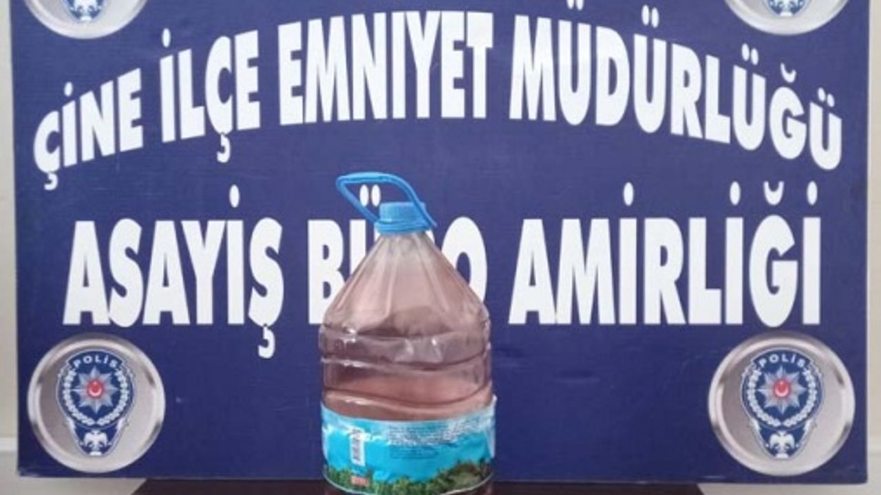 Çine'de kaçak içki operasyonu: 1 kişi gözaltına alındı