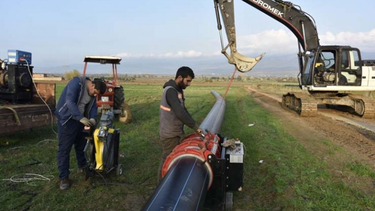 Çine Ovası Sulama Projesi'nde çalışmalar hız kesmiyor
