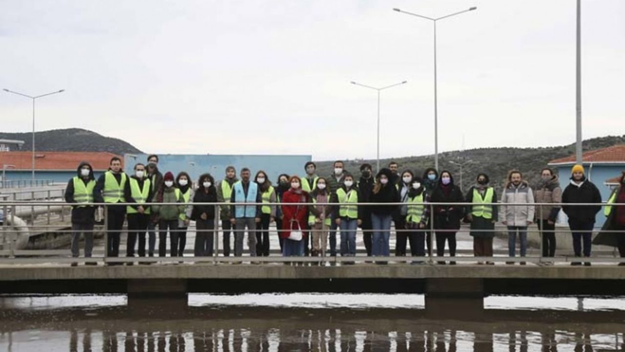 İstanbul Teknik Üniversitesi Öğrencileri Aydın Büyükşehir Belediyesi’nin İleri Biyolojik Arıtma Tesisine Teknik Gezi Düzenledi