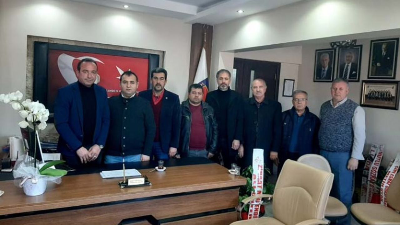 MHP Çine İlçe Teşkilatından,  yeni seçilen oda başkanına ziyaret