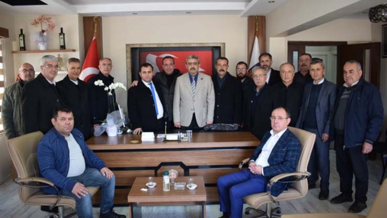 Aydın MHP Heyetinden, Başkan Sert’e hayırlı olsun ziyareti