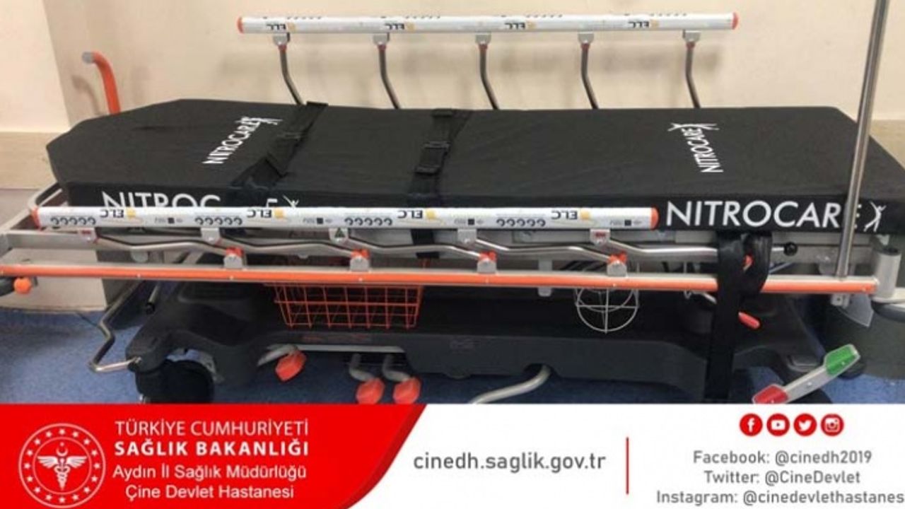 Çine Devlet Hastanesi'ne sedye bağışı