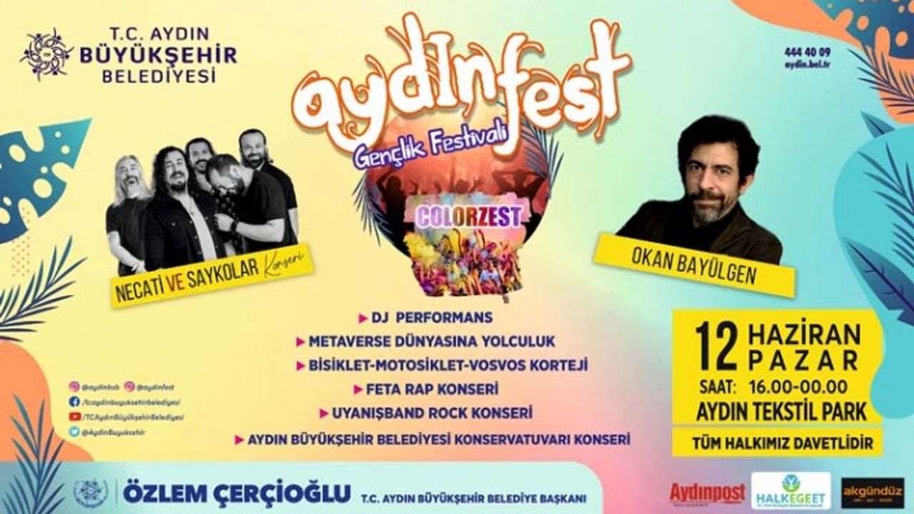 Aydın Büyükşehir Belediyesi Gençleri Aydınfest’te Buluşturuyor