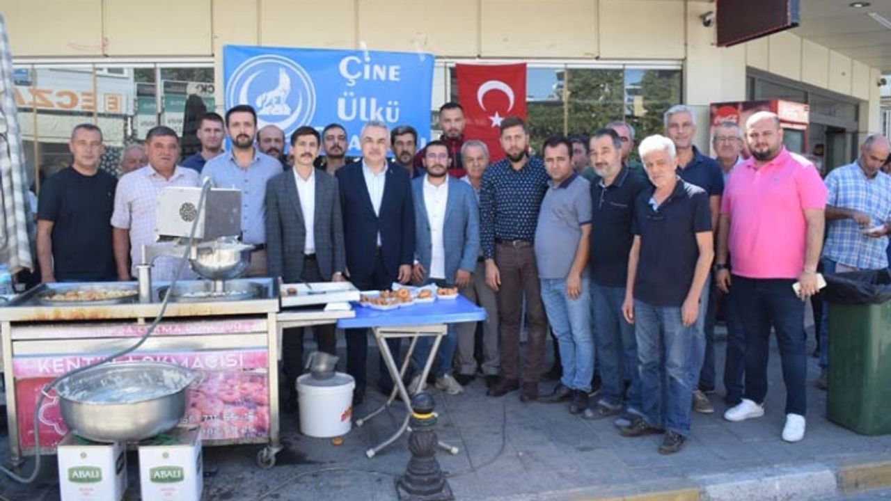 Çine Ülkü Ocakları gaziler için lokma hayrı yaptı
