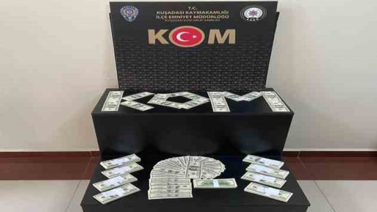 Aydın'da 100 bin sahte dolar ele geçirildi