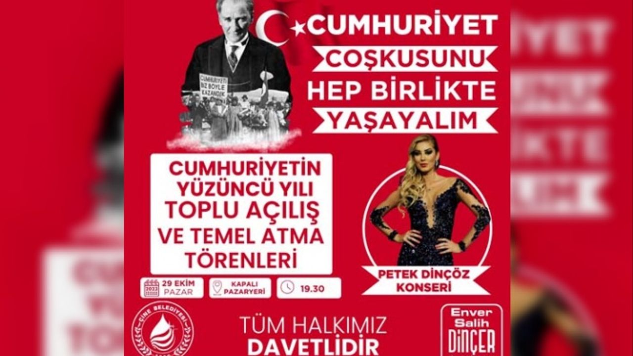 Çine Cumhuriyet’in 100’üncü Yaşını Dolu Dolu Kutlayacak