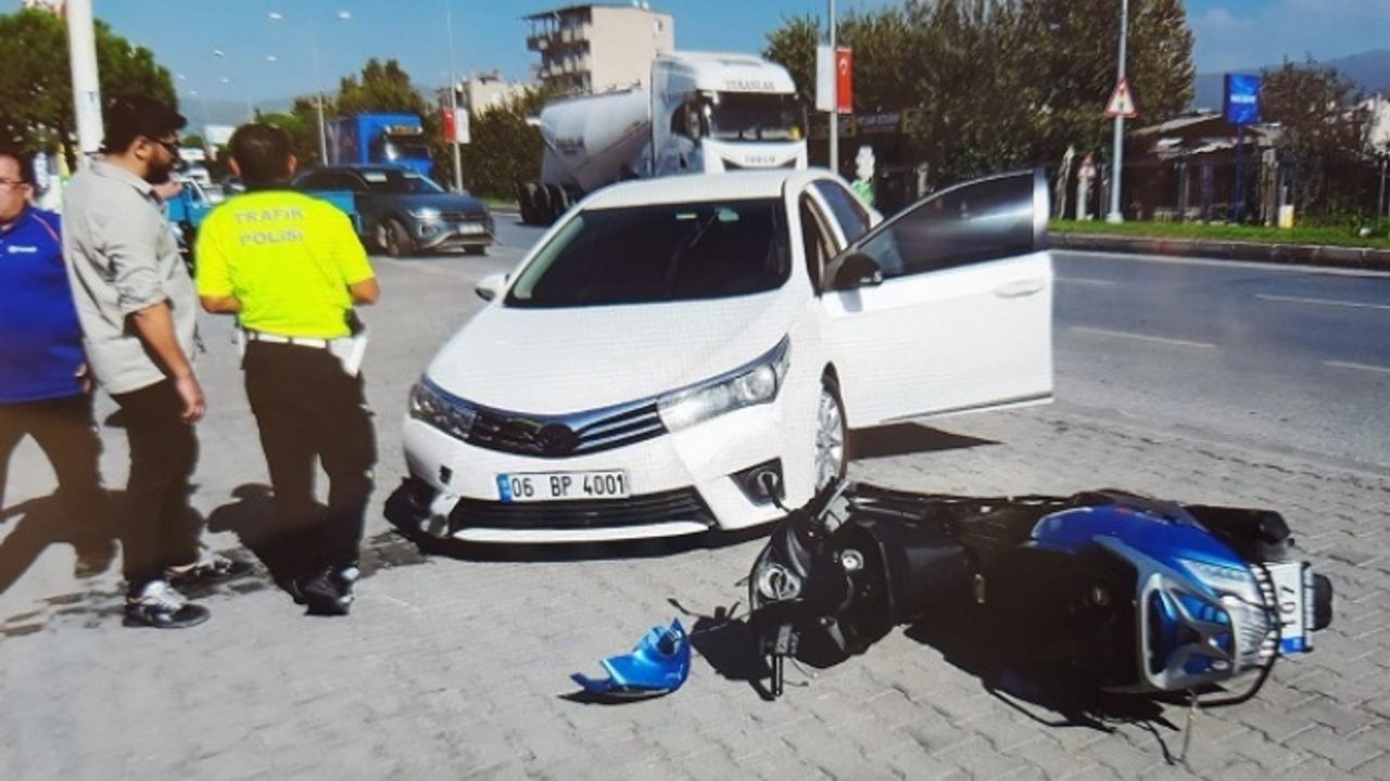 Çine’de motosiklet kontrolden çıkıp yola savruldu, 2 yaralı