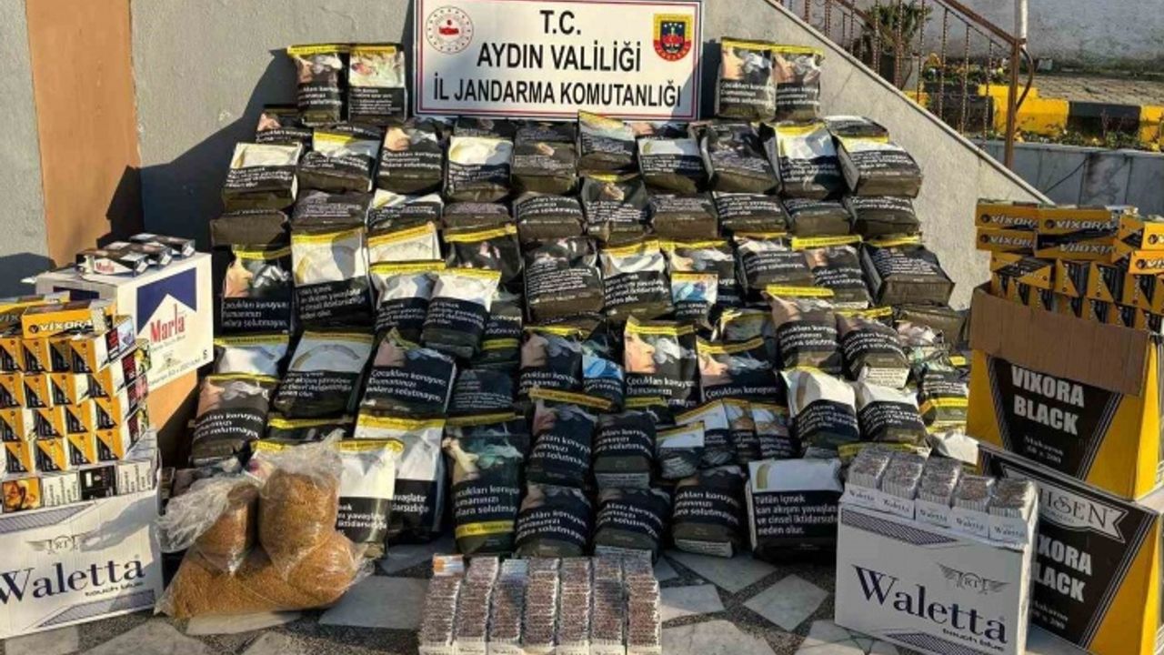 Aydın’da 115 bin adet makaron ele geçirildi
