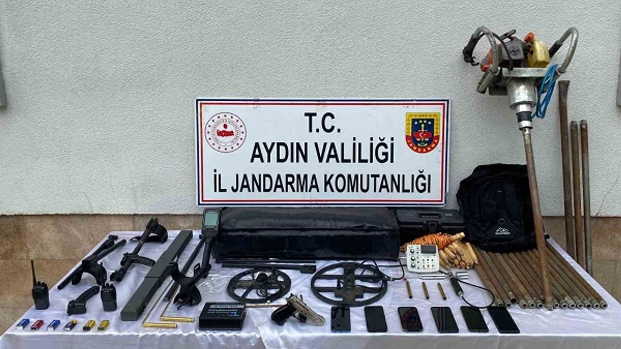 Çine’de ve Karpuzlu’da kaçak kazı operasyonu