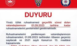 Yivsiz tüfek ruhsatları yenilenecek