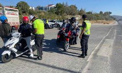 Çine’de motosiklet sürücüleri denetlendi