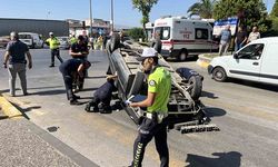 Otomobil takla attı: 2 kişi yaralandı