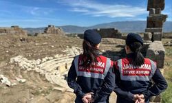 Çine, Alabanda Antik kentte jandarma devriyesi