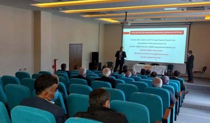 Çine'de muhtarlar, mesleki eğitim programları konusunda bilgilendirildi