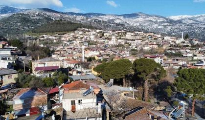 Çine'de yüksek kesimler beyaza büründü