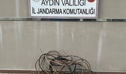 Karpuzlu'da kablo hırsızı yakalandı
