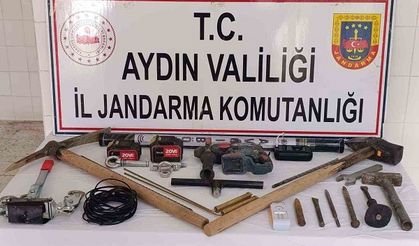 Çine’de kaçak kazıya suçüstü operasyon: 3 gözaltı