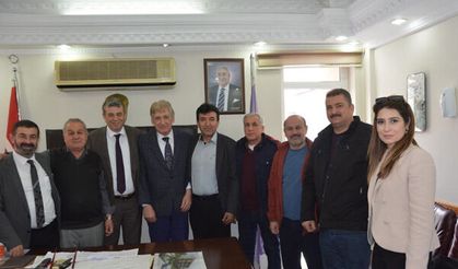 Aydın Esnaf ve Sanatkarlar Odalar Birliği (AYESOB) Başkanı Muhammet Ali Künkcü Çine’de