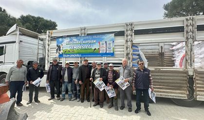 Aydın BŞB’den Üreticiye Can Suyu: Karakollar’da Yem Desteği Sevinci
