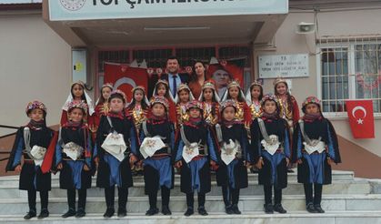 Çine,Topçam İlkokulu’nda 23 Nisan Coşkusu