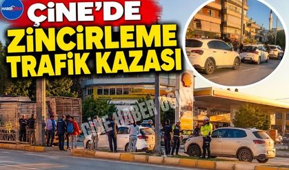 Çine’de Zincirleme Trafik Kazası: 3 Araç Birbirine Girdi
