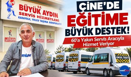 Çine’de Eğitime Büyük Destek: 60’a Yakın Servis Aracıyla Öğrenci Taşımacılığı