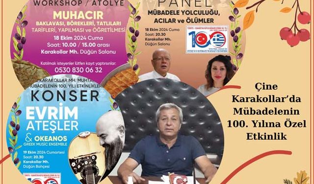 Çine Karakollar’da Mübadelenin 100. Yılına Özel Etkinlik