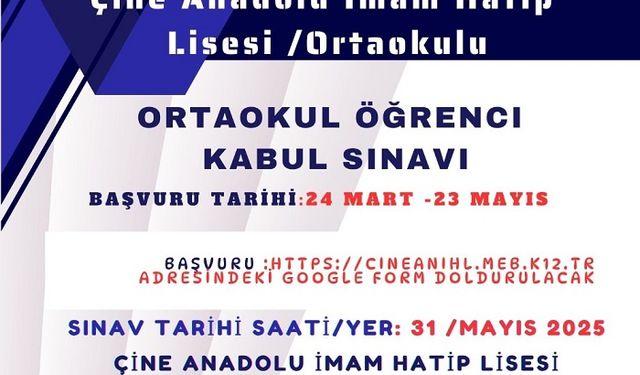Çine’de kayıtların son günü 23 Mayıs 2025