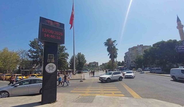 Aydın’da hissedilen sıcaklık 50 dereceye yaklaştı