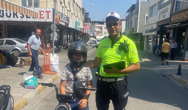 Çine’de Büyüklerine Örnek Küçük Sürücü