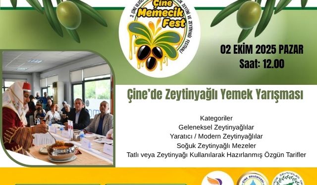 Çine’de Zeytinyağlı Yemek Yarışması Başlıyor