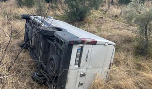 Çine’de Kamyonet Devrildi: 1 Yaralı