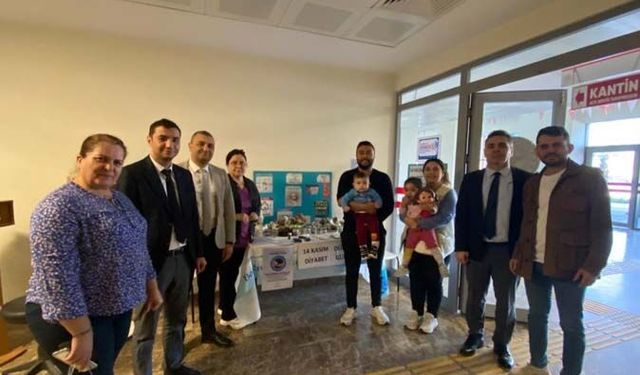 Çine’de diyabet farkındalığı için kan şekeri ölçüldü