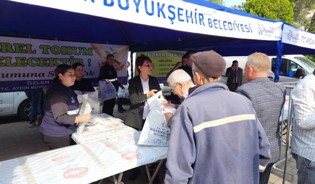 Çine’de Büyükşehir’in ata tohumlarına yoğun ilgi