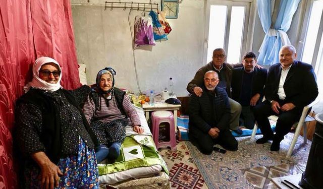 Çine'de 113 Yıllık Hayat, Bir Dua: Başkan Kıvrak’tan Elif Nine’ye Anlamlı Ziyaret