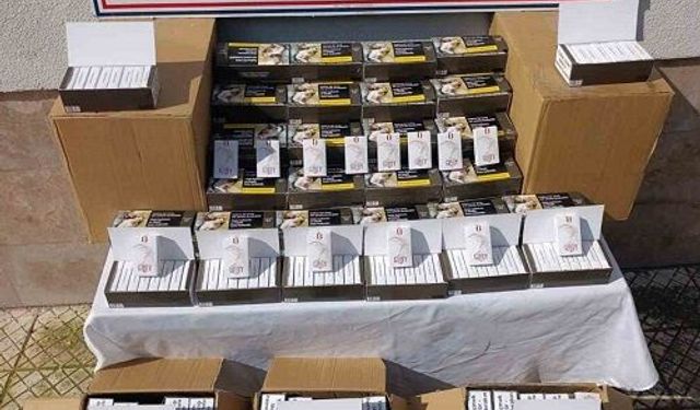 Çine’de 55 bin adet kaçak makaron ele geçirildi