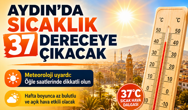 Aydın’da Termometreler 37 Dereceyi Gösterecek