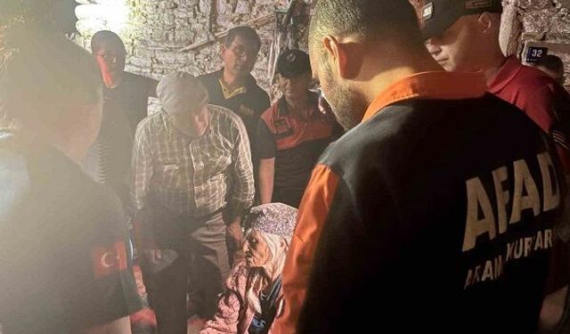 Çine'de Alzheimer hastası yaşlı kadın ekiplerin çalışmasıyla sağ bulundu
