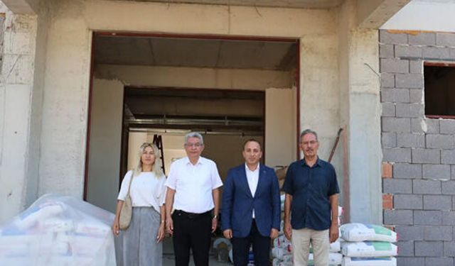 Çine’deki 71 yıllık okulun yerinde yeni eğitim yuvası yükseliyor