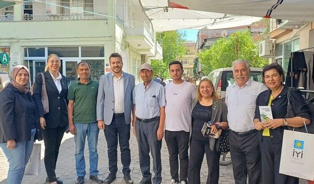 İYİ Parti Aydın ve Çine Teşkilatı Pazar Esnafını Ziyaret Etti